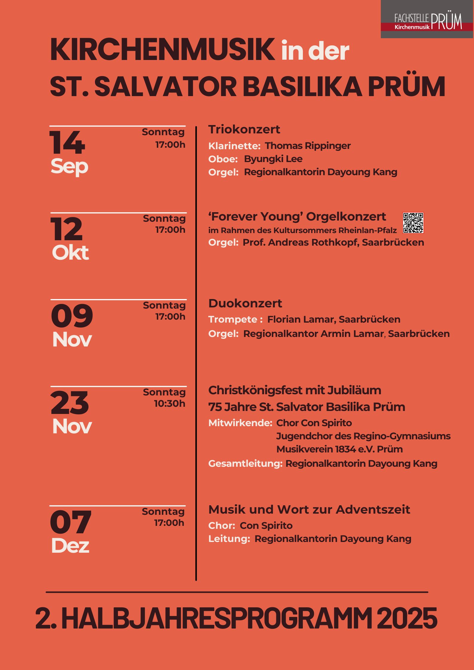 2. Halbjahr 2025 Kirchenmusik