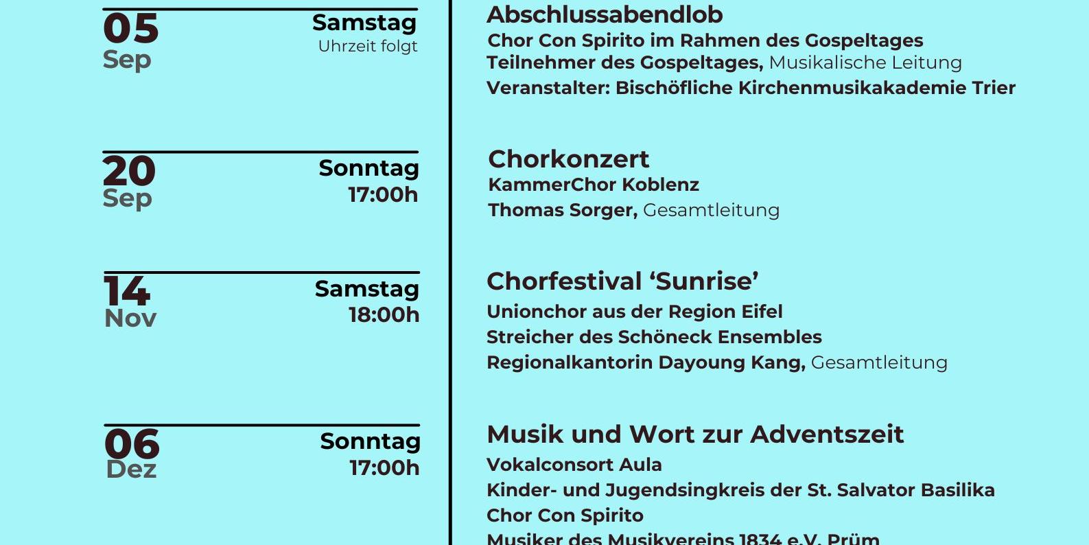 2026 Kirchenmusik Prüm