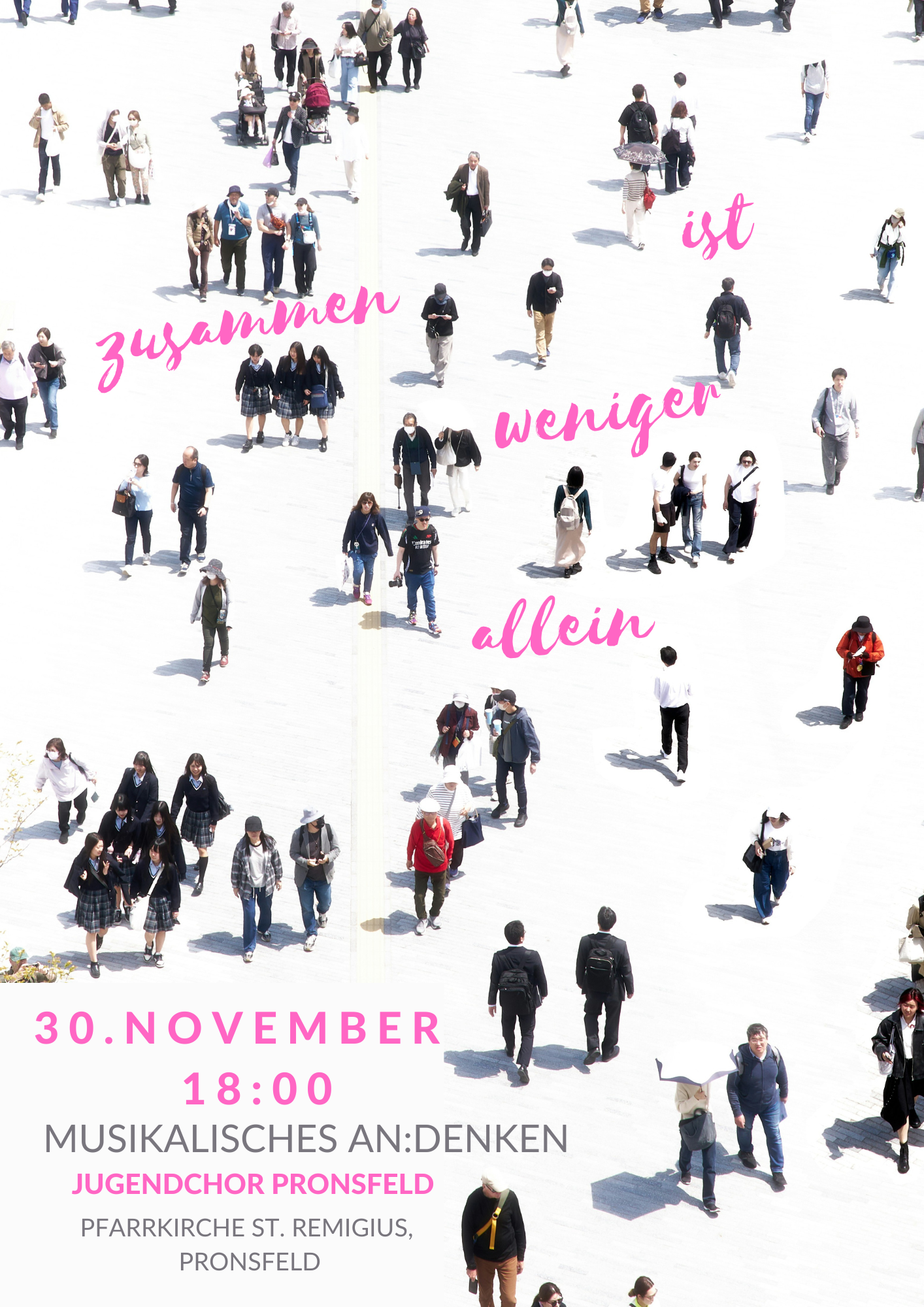 Flyer Musikalisches Andenken Jugendchor Pronsfeld 30.11.25