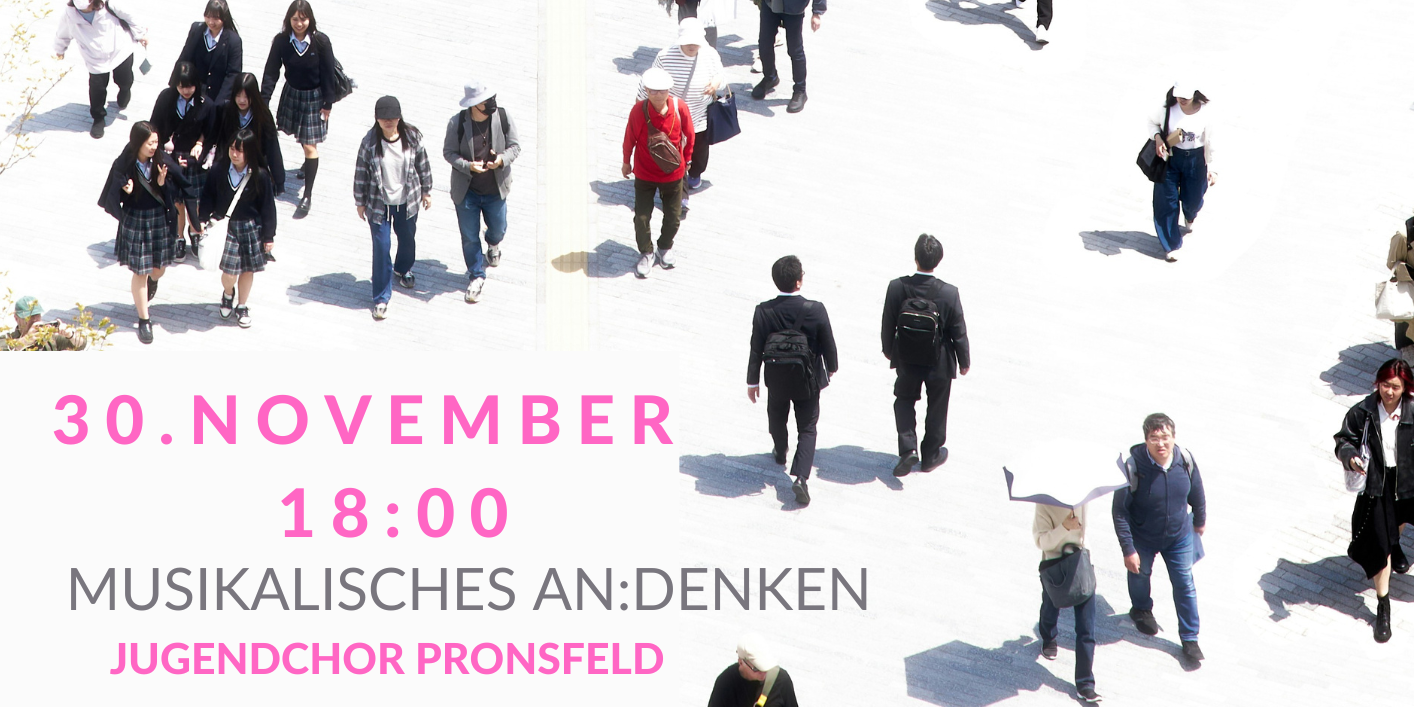 Flyer Musikalisches Andenken Jugendchor Pronsfeld 30.11.25
