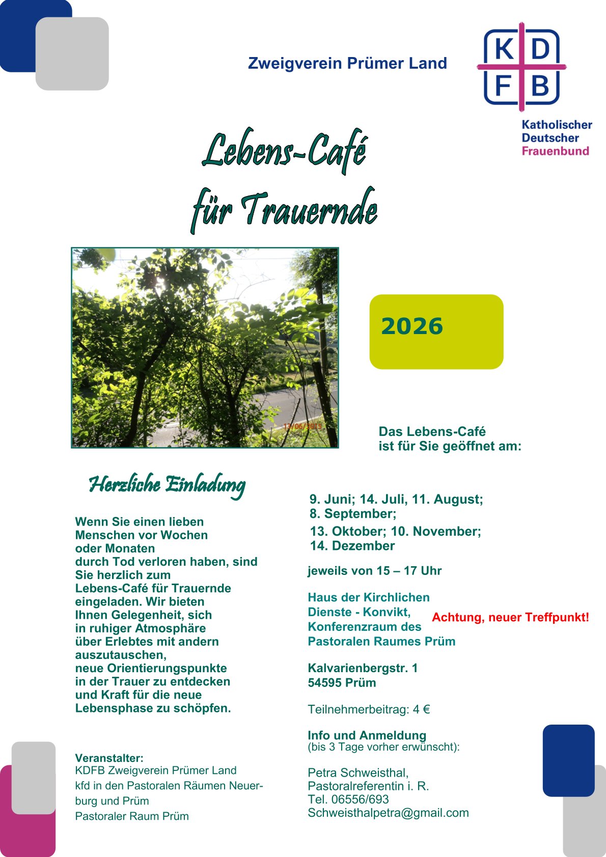 LebensCafé für Trauernde 2026 NEU