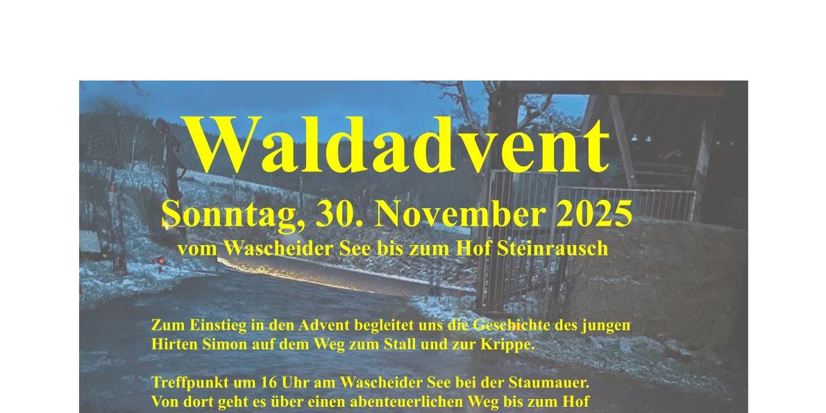 Plakat Waldadvent 2025
