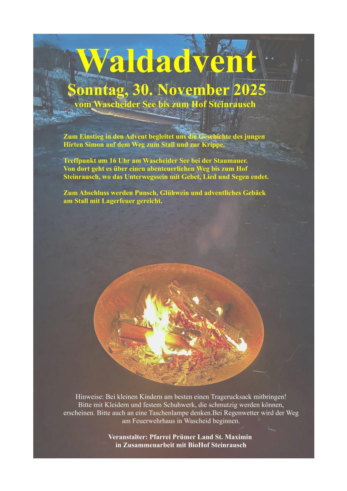 Plakat Waldadvent 2025