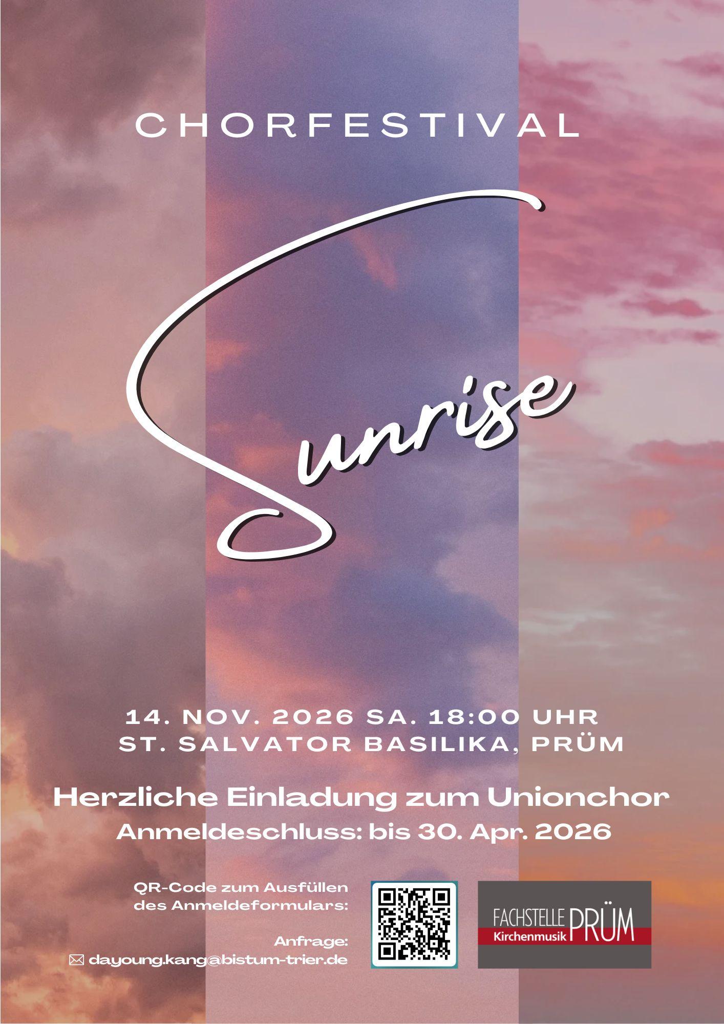 Sunrise Aufruf zum Unionchor 2026